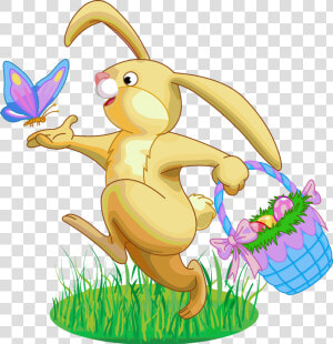 Easter Rabbit Clipart   Easter Bunny Transparent Background  HD Png Download