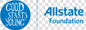 Good Starts Young Allstate Foundation Png Logo   Allstate Foundation Good Starts Young Logo  Transparent Png