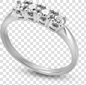 Standard View Of Wbr62 In White Metal   Pre engagement Ring  HD Png Download