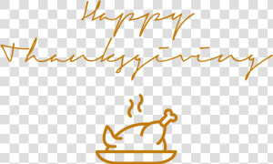 Happy Thanksgiving Signature Smoking Turkey   Happy Thanksgiving Transparent  HD Png Download