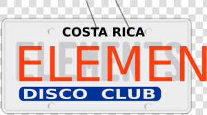 Placa De Carro Elements   Parallel  HD Png Download