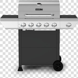 5 burner Propane Gas Grill With Stainless Steel Side  HD Png Download