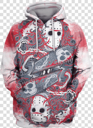 3d Jason Voorhees Friday The 13th Hoodie   Michael Myers X Jason Voorhees  HD Png Download