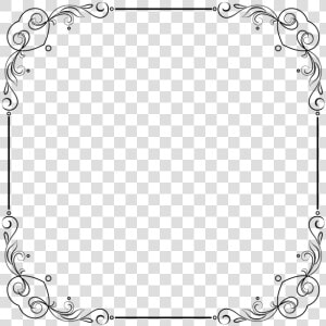 Frame  Border  Element  Classic  Pattern  Line  Design   Transparent Background Elegant Border  HD Png Download