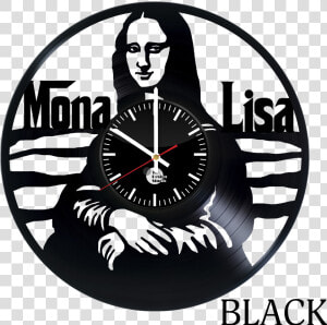 Mona Lisa Vinyl Wall Clock Big   Relógio De Vinil Mona Lisa  HD Png Download