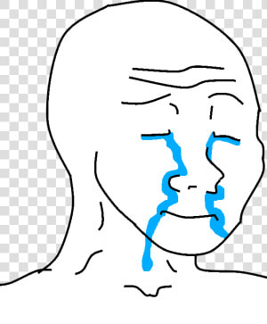 Crying Meme Png   Happy Crying Feels Guy  Transparent Png