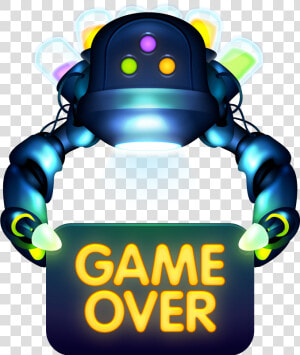 Game Over   Game Over Robot  HD Png Download