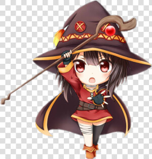 Megumin Konosuba Chibi Png  Transparent Png