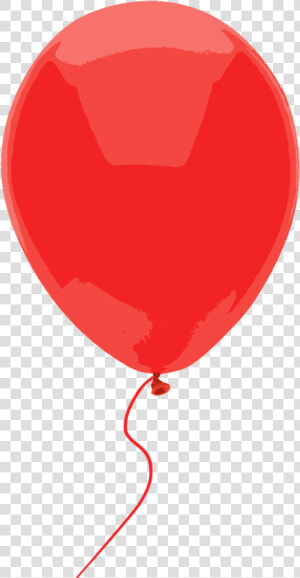 Red Balloon On A String   Balloon  HD Png Download