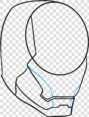 How To Draw Iron Man S Mask   Draw Iron Man Mask Easy  HD Png Download