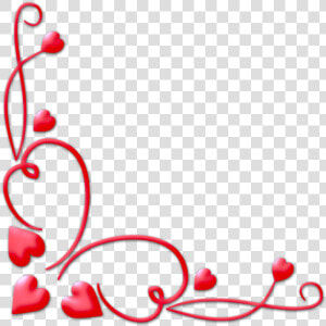 Heart Border Clipart   Heart Corner Border Png  Transparent Png