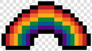 Lgbtq Pride Pixel Rainbow In The Shape Of A Traditional   Piskel Donut  HD Png Download