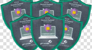 Transparent Hewlett Packard Enterprise Png   Girl Scouts Cybersecurity Badge  Png Download