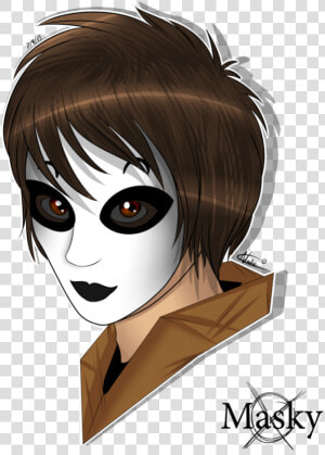 Headshots Masky Tim By   Creepypasta Masky Masky  HD Png Download