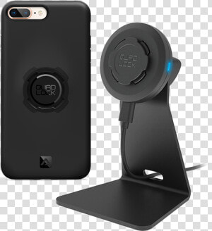 Quad Lock Iphone 8 Plus Desk Mount Includes Wireless   Quad Lock Iphone X  HD Png Download