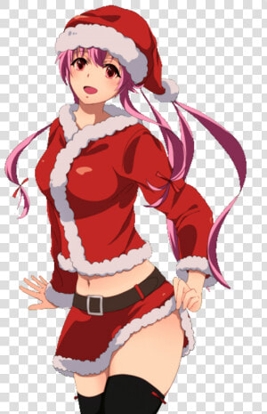 Yuno Gasai Human Hair Color Fictional Character Anime   Mirai Nikki Yuno Christmas  HD Png Download