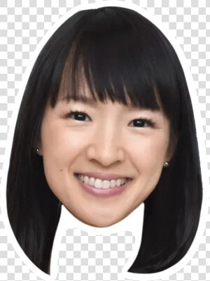 Marie Kondo Celebrity Head Sticker   Marie Kondo You Spark Joy  HD Png Download