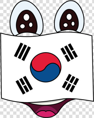 Easy Korean Flag North Draw   Draw South Korea Flag  HD Png Download