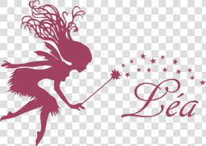 Fairy Tale Vector Graphics Illustration Silhouette   Fairy With Dandelion Clock  HD Png Download