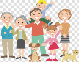 A Governança Da Família Empresária   Happy Family Cartoon Png  Transparent Png