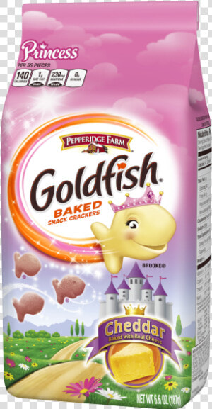 Pepperidge Farm Goldfish Princess Cheddar Crackers  HD Png Download