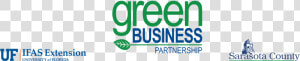 Green Business Partnership Banner  With Uf ifas And   Graphic Design  HD Png Download