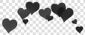 Heart Desktop Wallpaper Clip Art   Transparent Black Heart Crown  HD Png Download