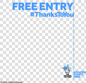 Free Entry Empty Bluetext   National Lottery  HD Png Download