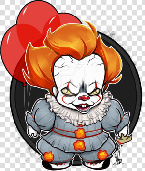 Clown Clipart Pennywise   Chibi Pennywise  HD Png Download