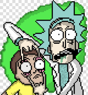 Rick And Morty   Rick And Morty Pixel Art  HD Png Download