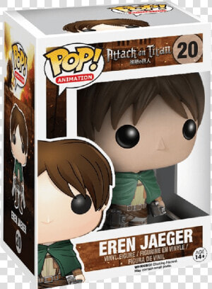 Funko Pop Attack On Titan   Eren Jaeger Funko Pop  HD Png Download