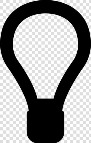 Lightbulb Creativity Interface Sign Outline  HD Png Download