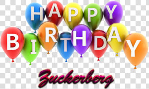 Transparent Zuckerberg Png   Happy Birthday Anthony With Balloons  Png Download