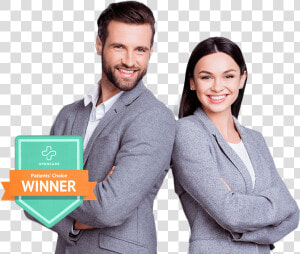 Man And Woman Standing With Arms Folded   Businessperson  HD Png Download