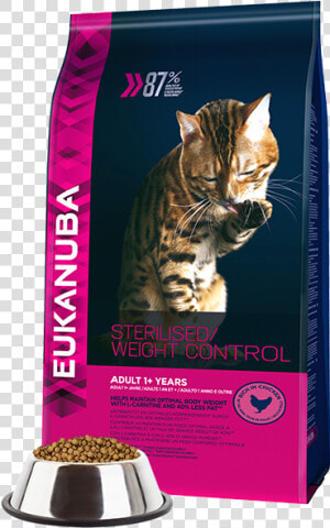 Eukanuba Cat Adult For Overweight   Sterilized Cats   Eukanuba Sterilised Weight Control  HD Png Download