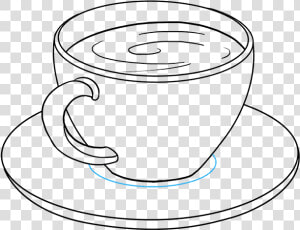 How To Draw Coffee Cup   Draw Liquid In A Cup  HD Png Download