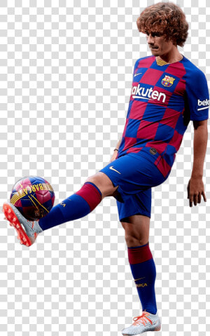 Antoine Griezmann render   Griezmann Football Render Barcelona  HD Png Download