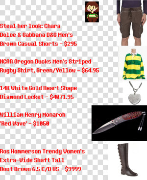 Steal Her Look   Undertale Chara Look  HD Png Download