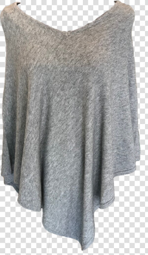 Gracewear Heathered Gray Poncho   A line  HD Png Download