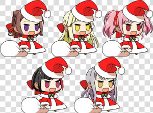 Anime Christmas Png  fanmadei Decided To Make My Own   Padoru Padoru Ran Bandori  Transparent Png