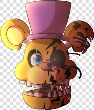 Nightmare Fredbear Art  HD Png Download