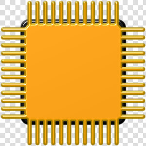 Processor  Computer  Gold  Metal  Graphic  HD Png Download