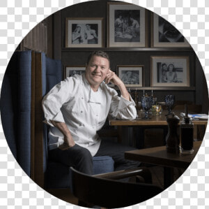 Chef Theo Randall4   Sitting  HD Png Download