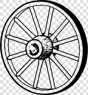 Wagon Drawing At Getdrawings   Wagon Wheel Clipart Black And White  HD Png Download