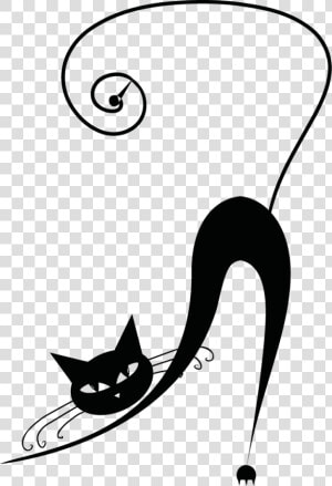 Transparent Cute Black Cat Clipart   Black Cat Drawing Easy  HD Png Download