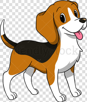 Dog Happy Beagle Wagging Its Tail With Tongue Hanging   Clipart Images Of Dog  HD Png Download