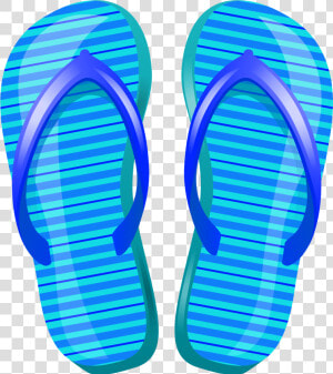 Blue Beach Flip Flops Png Vector Clipart   Flip Flops Transparent Background  Png Download