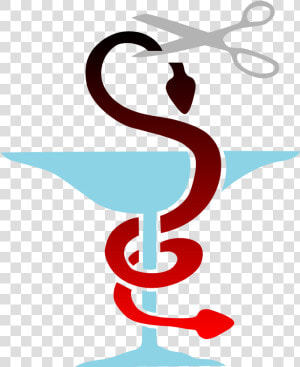 Caduceus Svg Clip Arts   Cutting The Head Of The Snake  HD Png Download