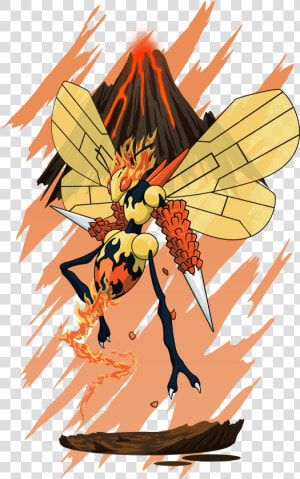 Beedrill Magmar Berndrill   Illustration  HD Png Download