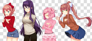 Doki Doki Literature Club T shirt Hair Pink Clothing   Doki Doki Literature Club Sweater  HD Png Download